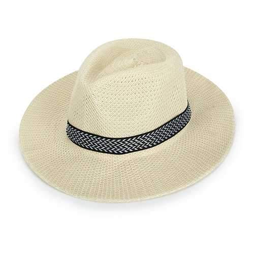 Men Women Polyester Straw Floppy Wide Brim Sun Hat