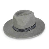 Men Women Polyester Straw Floppy Wide Brim Sun Hat