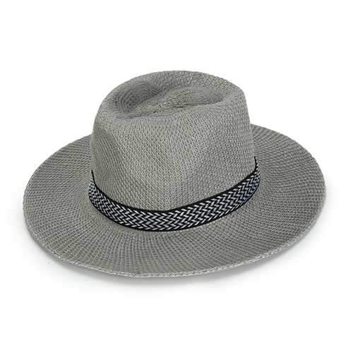 Men Women Polyester Straw Floppy Wide Brim Sun Hat