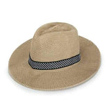 Men Women Polyester Straw Floppy Wide Brim Sun Hat