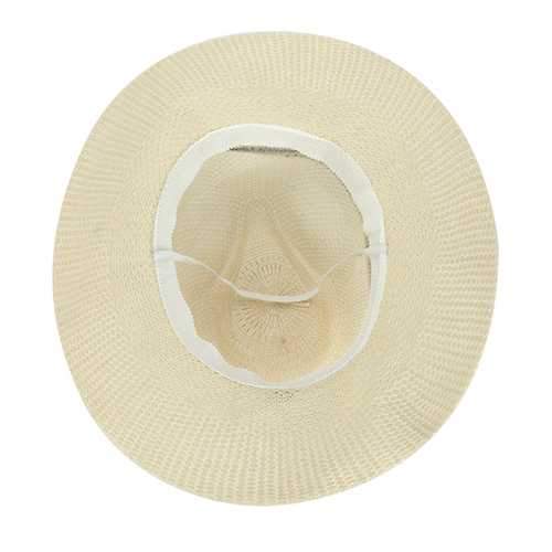 Men Women Polyester Straw Floppy Wide Brim Sun Hat