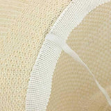 Men Women Polyester Straw Floppy Wide Brim Sun Hat