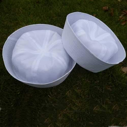 Unisex White Sailor Ship Captain Navy Marine Hat Nautical Fancy Dress Cosplay Cap