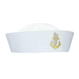 Unisex White Sailor Ship Captain Navy Marine Hat Nautical Fancy Dress Cosplay Cap