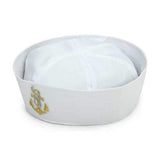 Unisex White Sailor Ship Captain Navy Marine Hat Nautical Fancy Dress Cosplay Cap