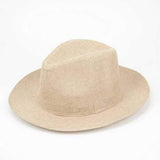 Unisex Men Women Straw Floppy Fedora Hat Derby Beach Trilby Panama Hat