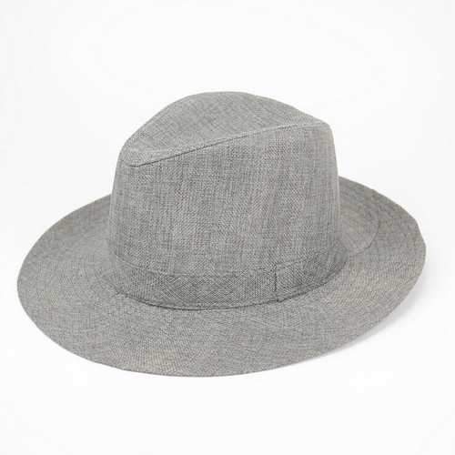 Unisex Men Women Straw Floppy Fedora Hat Derby Beach Trilby Panama Hat