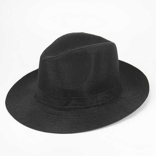 Unisex Men Women Straw Floppy Fedora Hat Derby Beach Trilby Panama Hat