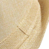 Unisex Men Women Straw Floppy Fedora Hat Derby Beach Trilby Panama Hat