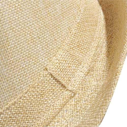 Unisex Men Women Straw Floppy Fedora Hat Derby Beach Trilby Panama Hat
