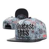 Women Ladies Cotton Floral Flower Adjustable Snapback Baseball Cap Flat Hip-hop Hat