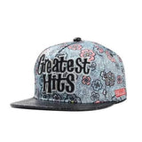 Women Ladies Cotton Floral Flower Adjustable Snapback Baseball Cap Flat Hip-hop Hat