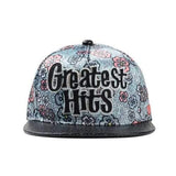 Women Ladies Cotton Floral Flower Adjustable Snapback Baseball Cap Flat Hip-hop Hat