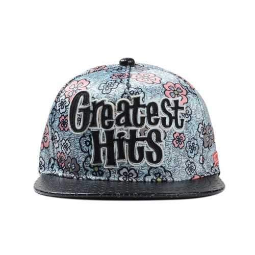 Women Ladies Cotton Floral Flower Adjustable Snapback Baseball Cap Flat Hip-hop Hat