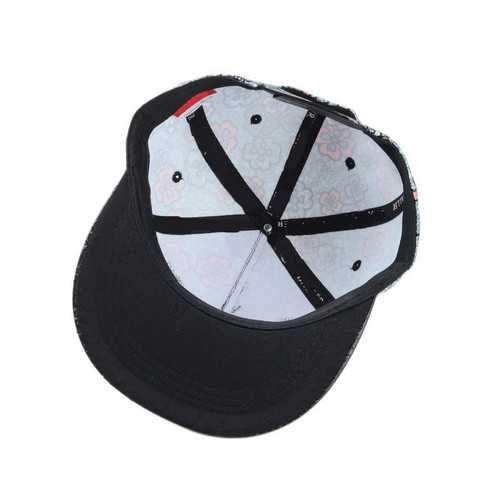 Women Ladies Cotton Floral Flower Adjustable Snapback Baseball Cap Flat Hip-hop Hat