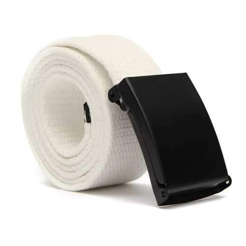 Men Women Plain Webbing Fashion Waist Belt Waistband Casual Canvas Belt 5 Colors