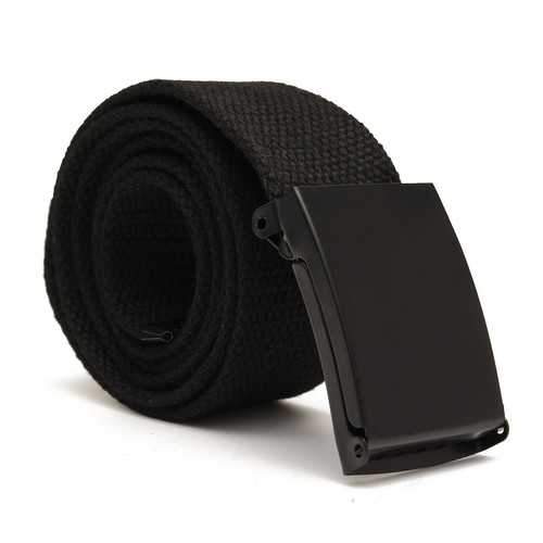 Men Women Plain Webbing Fashion Waist Belt Waistband Casual Canvas Belt 5 Colors