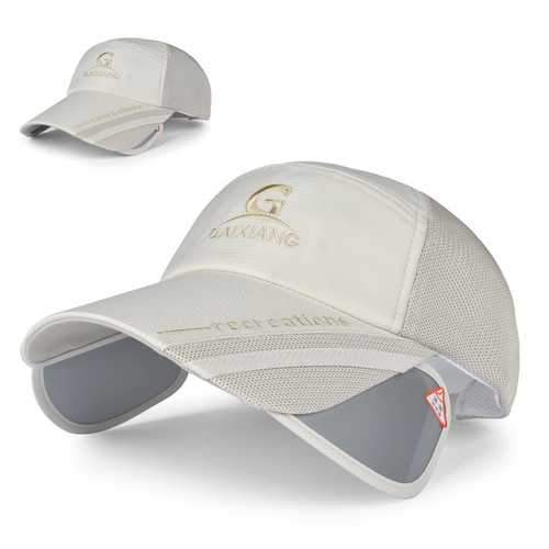 Unisex Men Women Polyester Mesh Wide Brim Baseball Cap Adjustable Breathable Outdoor Hat