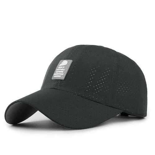 Unisex Men Women Polyester Quick Dry Hole Baseball Cap Breathable Adjustable Outdoor Sport Hats