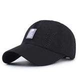 Unisex Men Women Polyester Quick Dry Hole Baseball Cap Breathable Adjustable Outdoor Sport Hats