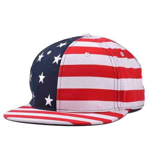 Men Women USA Flag Snapback Caps Adjustable Baseball Cap Hip-hop Hats