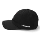 Women Rose Black Baseball Cap Adjustable Men Snapback Sport Hip-Hop Dance Hat