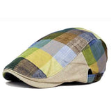 Unisex Cotton Colorful Blank Newsboy Beret Hat Duckbill Golf Flat Buckle Cabbie Cap For Men Women