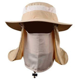 Unisex Men Women Mesh Polyester Uv Protection Windproof Fishing Cap Outdooors Cap Neck Face Hat