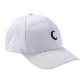 Unisex Embroidered Moon Baseball Cap Hip-hop Hat Couple Hat Retro Sport Bent Hats