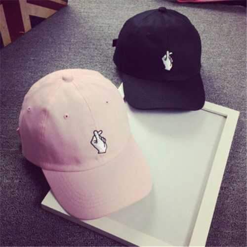 Unisex Hand Love Hip-hop Cap Cotton Blend Adjustable Hat