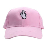 Unisex Hand Love Hip-hop Cap Cotton Blend Adjustable Hat