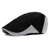 Unisex Men Women Corduroy Cotton Beret Hat Buckle Adjustable Paper Boy Newsboy Cabbie Golf Cap