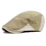 Unisex Men Women Corduroy Cotton Beret Hat Buckle Adjustable Paper Boy Newsboy Cabbie Golf Cap