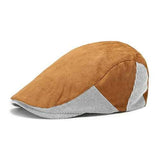 Unisex Men Women Corduroy Cotton Beret Hat Buckle Adjustable Paper Boy Newsboy Cabbie Golf Cap