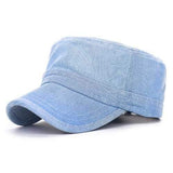 Unisex Denim Jeans Washed Adjustable Baseball Cap Flat Snapback Hat For Men Women