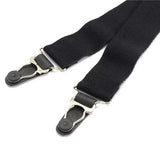 Men Black Military Y Shirt Socks Stays Adjustable Garter