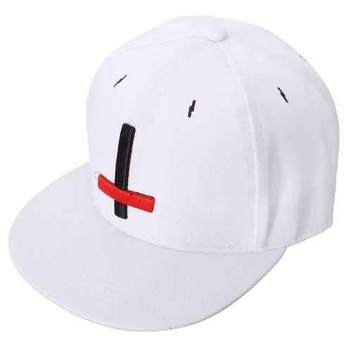 Unisex Cross Embroidery Baseball Cap Street Dance Cool Hip-hop Hats