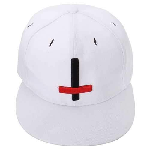 Unisex Cross Embroidery Baseball Cap Street Dance Cool Hip-hop Hats