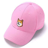 Unisex Dog Embroidery Baseball Cap Cotton Hip-hop Adjustable Hat