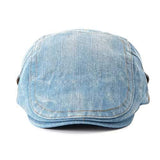 Unisex Beret Peaked Cap Jean Cowboy Hat Washed Denim Cotton Advance Casual Hats