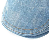 Unisex Beret Peaked Cap Jean Cowboy Hat Washed Denim Cotton Advance Casual Hats
