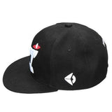 Mens Big Tooth Hiphop Hats Adjustable Flat Snapback Baseball Women Dance Cap