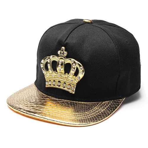Women Snapback Hats Crown KING Baseball Caps Men Adjustable Hip-hop Hats