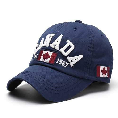 Unisex Casual Promotion Hat Canada Embroidery Baseball Cap Flag Snapback Adjuatable Hat