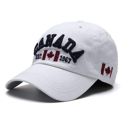 Unisex Casual Promotion Hat Canada Embroidery Baseball Cap Flag Snapback Adjuatable Hat