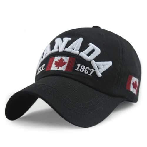 Unisex Casual Promotion Hat Canada Embroidery Baseball Cap Flag Snapback Adjuatable Hat