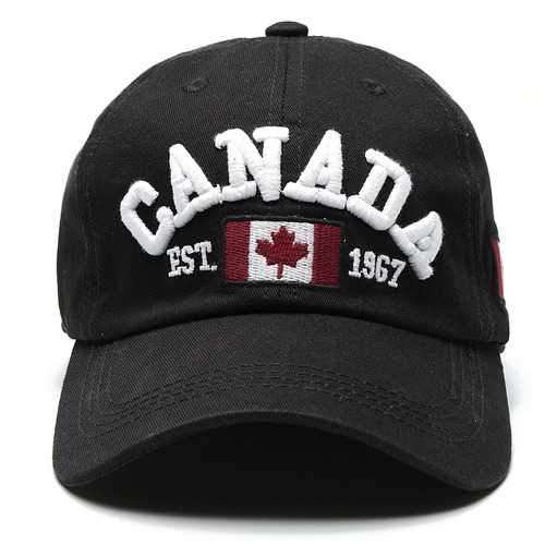 Unisex Casual Promotion Hat Canada Embroidery Baseball Cap Flag Snapback Adjuatable Hat