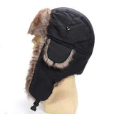 Unisex Russian Faux Fur Pilot Trapper Cap Outdoor Ski Ear Protective Hat