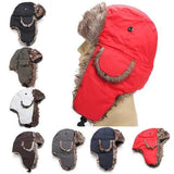 Unisex Russian Faux Fur Pilot Trapper Cap Outdoor Ski Ear Protective Hat