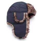 Unisex Russian Faux Fur Pilot Trapper Cap Outdoor Ski Ear Protective Hat